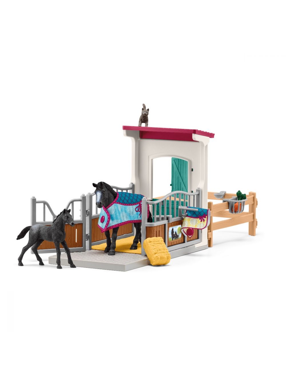 Schleich Horse Club Horse box with Mare and Foal 42611