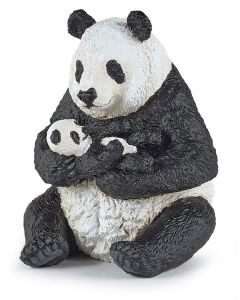 Papo Wild Life Zittende Panda met Jong 50196