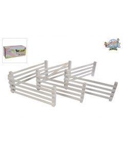 Kids Globe 6 wooden fences 1:24 white 510229