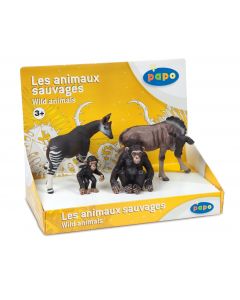 Papo Wild Life Display Doos Wilde Dieren 1 (4 Fig)  80000