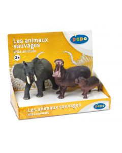 Papo Wild Life Display Doos Wilde Dieren 2 (3 Fig) 80001