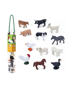 Mojo Farmland mini farm animals 12st 380053