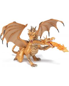 Papo Fantasy & Heroes Two headed dragon gold 38938