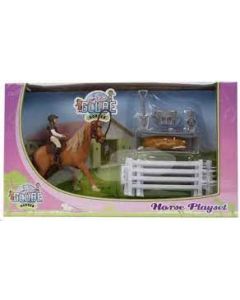 Kids Globe playset horse with rider and accessories 640073